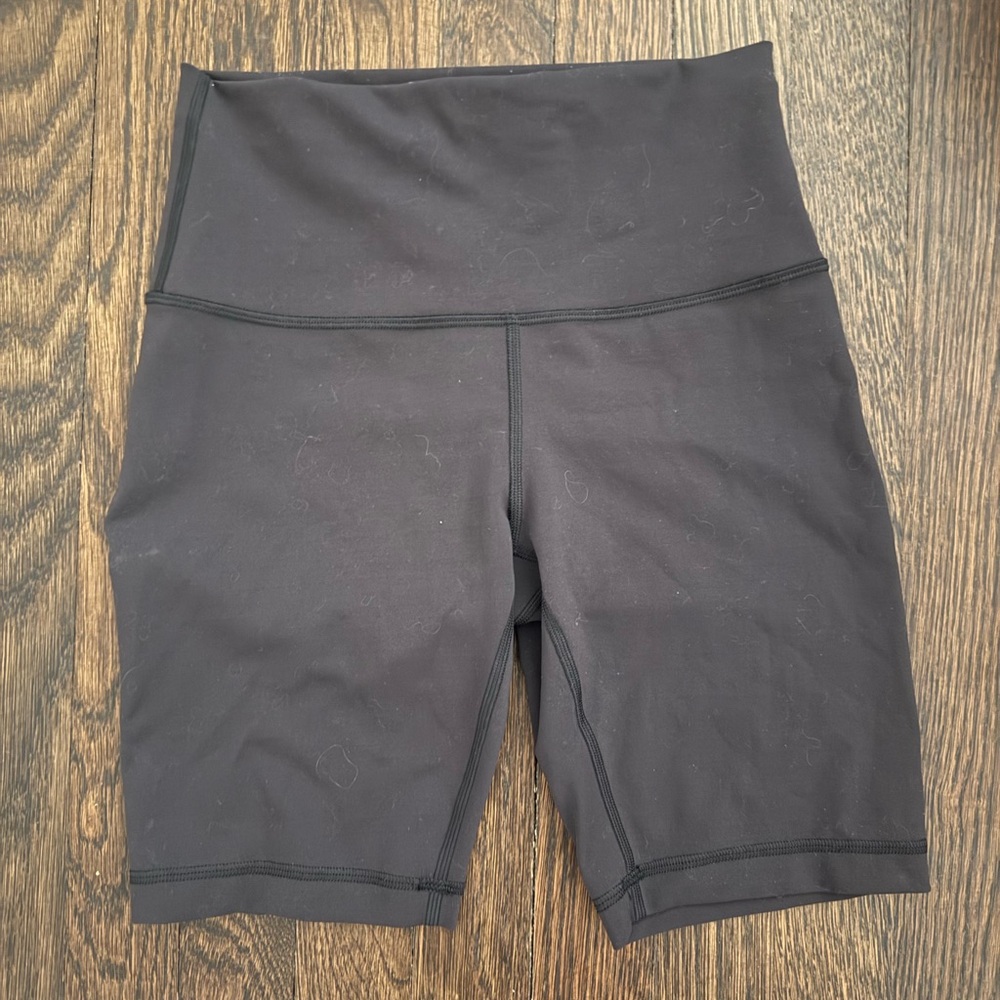 Lululemon Wunder Train Black Biker Shorts
